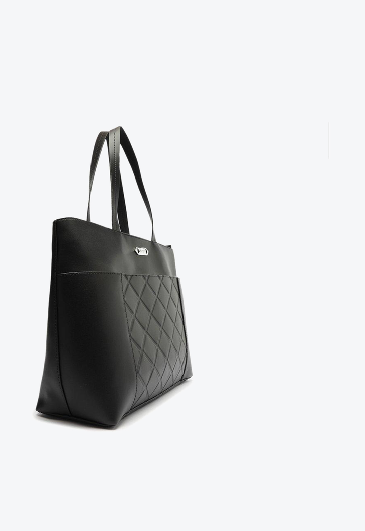 Bolsa Shopping Preta Anacapri Matelassê Grande