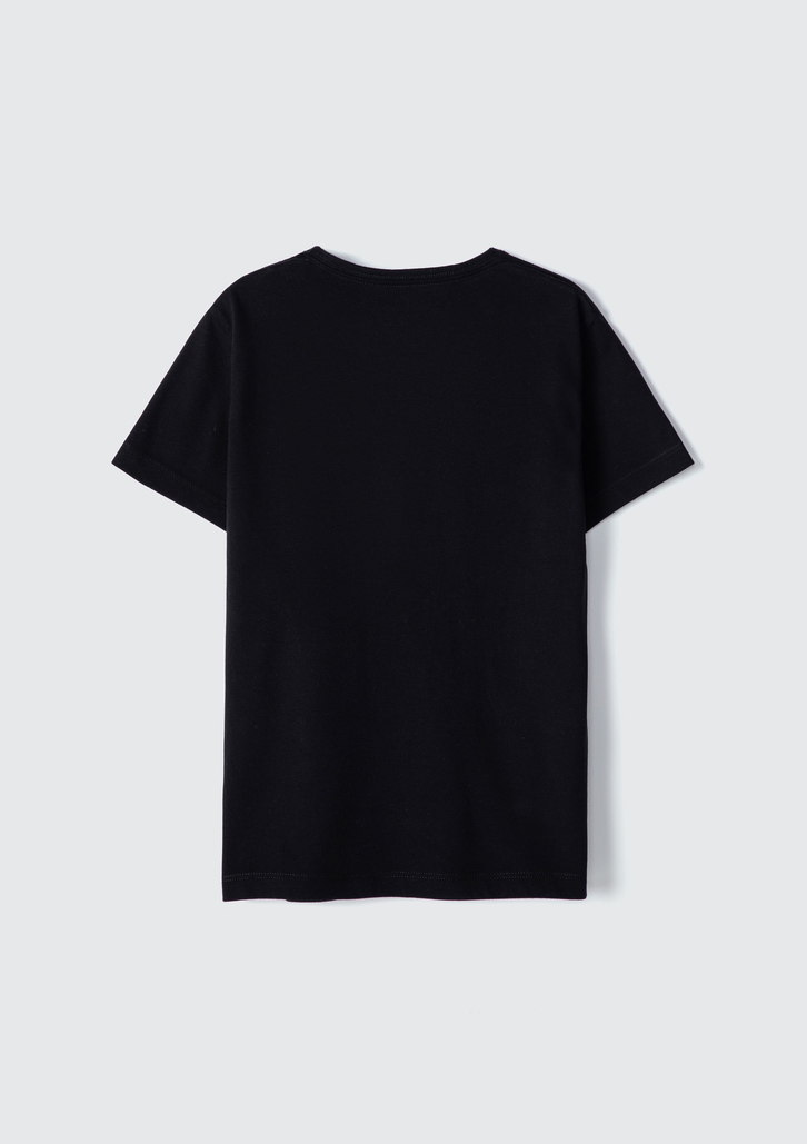 Camiseta Preto Hering Básica Manga Curta Slim