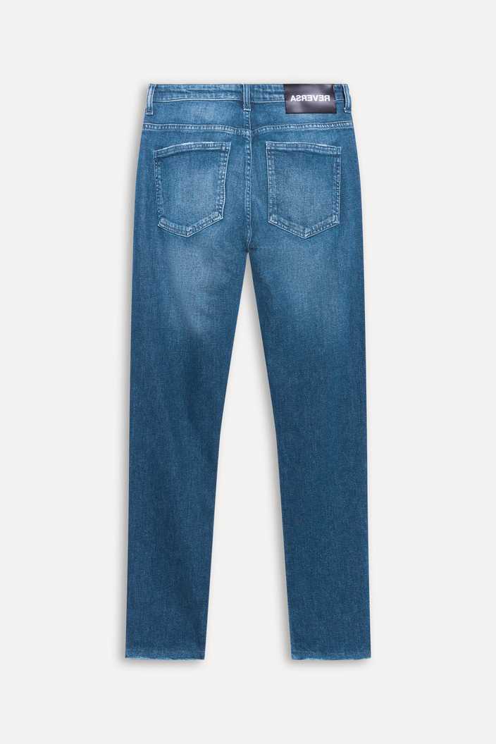 CALÇA JEANS AZUL REVERSA SKINNY NICK HIGH BLUE