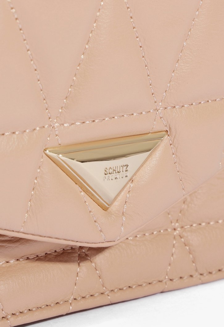 Bolsa Tiracolo Bege Schutz Pequena 944 Couro