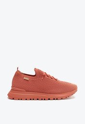 Tênis Laranja Anacapri Sporty Knit Monocolor Salmão
