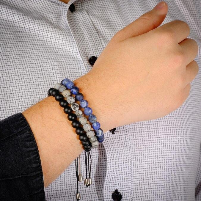 Pulseira life shambala masculina preta Clearance