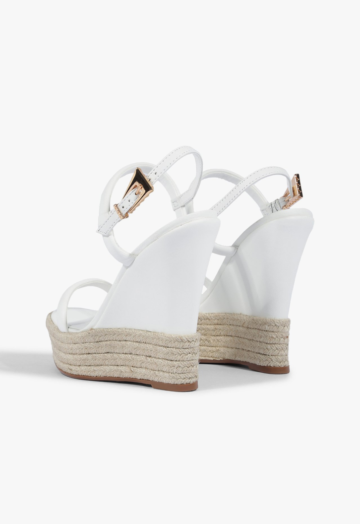 Sandália Espadrille Anabela Branca