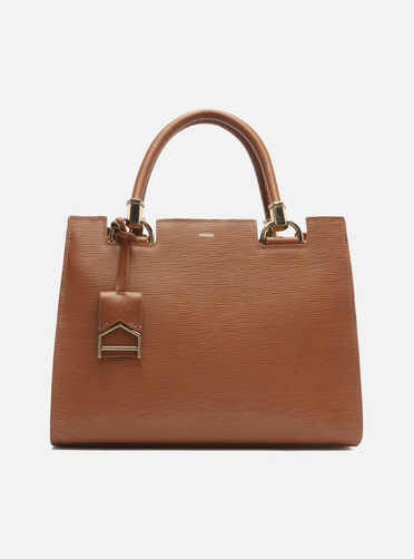Bolsa Tote Caramelo Couro Abraccio Grande | ZZ MALL