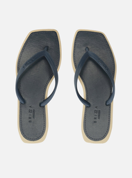Chinelo Preto Bico Quadrado Brizza