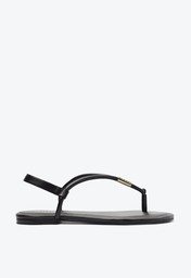 Sandália Slim Metal Comfy Preta