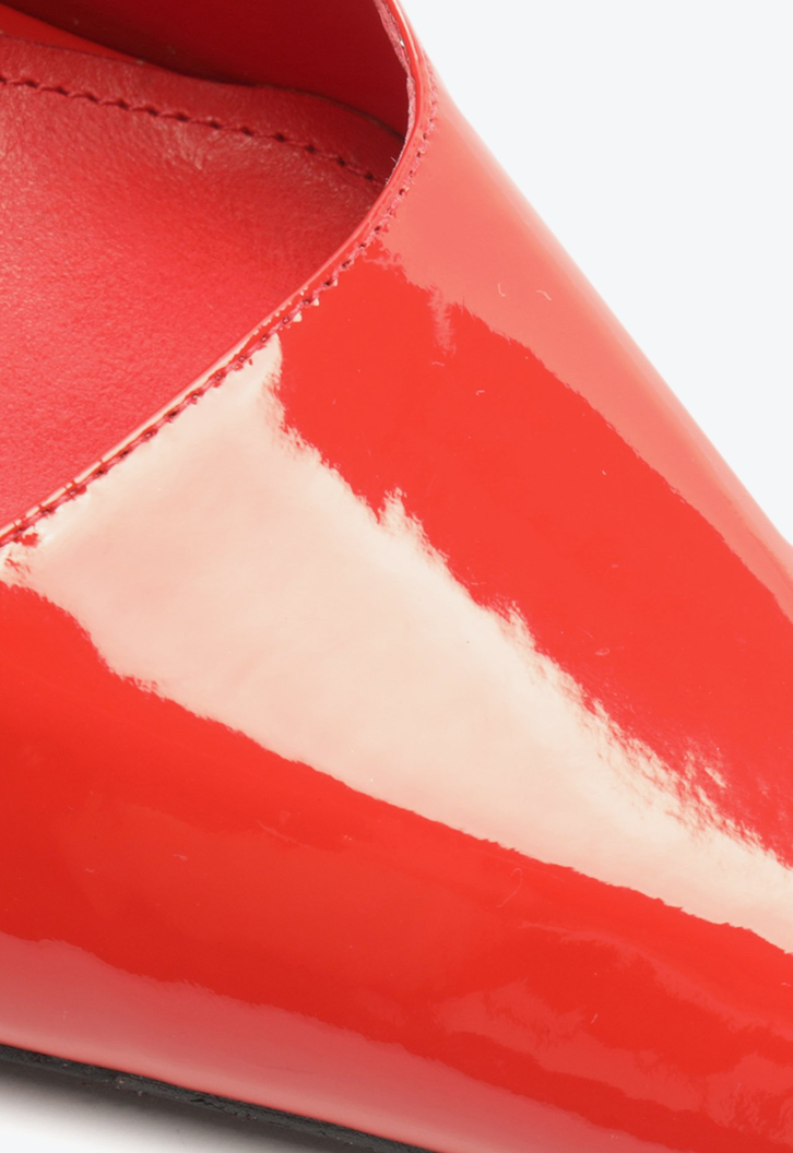 Sapato Scarpin Slingback Salto Alto Verniz Vermelho