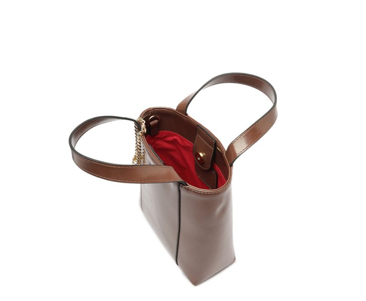 Bolsa Tote Média Madri Chaveiro Marrom