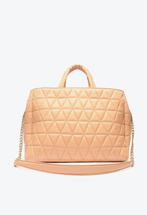 BOLSA TOTE AMÊNDOA SCHUTZ GRANDE NEW 944 COURO MATELASSÊ