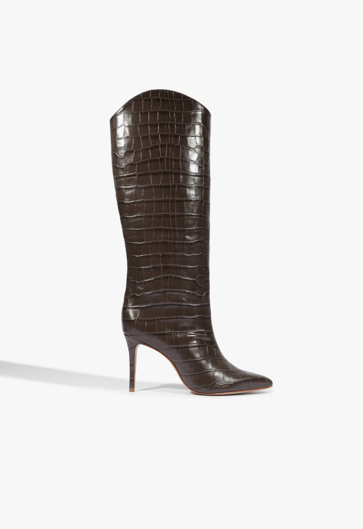 Bota Maryana Couro Marrom