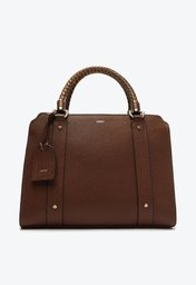 Tote Marrom Arezzo Couro Piazza Grande Alças