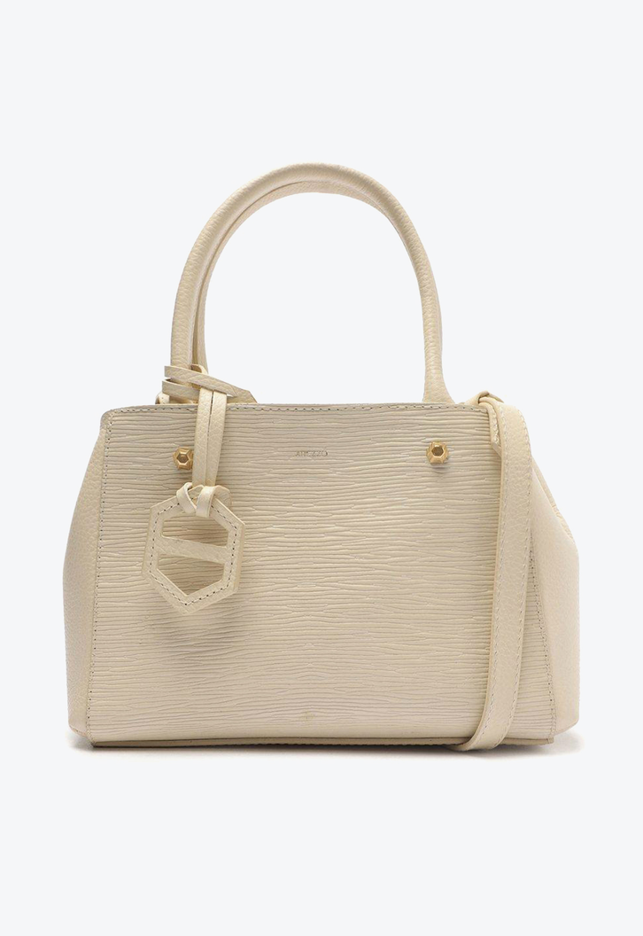 Bolsa Tote Branca Arezzo Couro Bella Pequena
