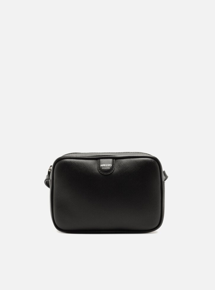 Bolsa Tiracolo Preta Pequena Metais