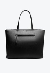 Bolsa Shopping Preta Anacapri Grande Zíper