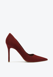 Sapato Scarpin Vermelho Schutz Salto Alto Ines Camurça