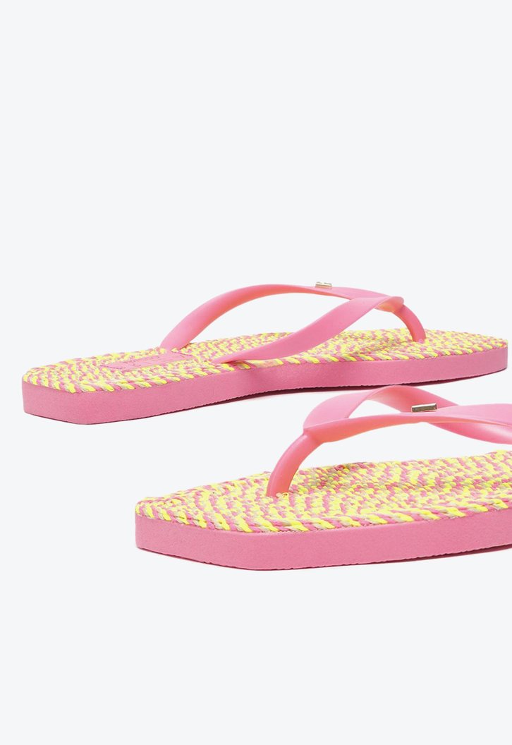 Chinelo De Dedo Rosa Brizza Fluo