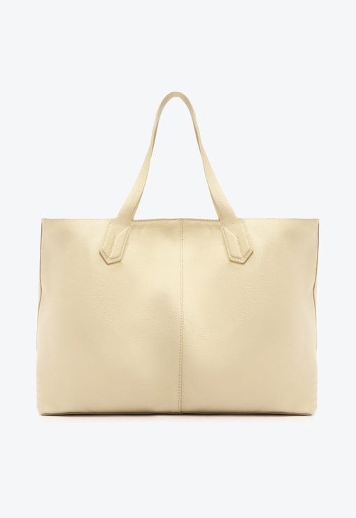 Bolsa Shopping Betsy Couro Branca