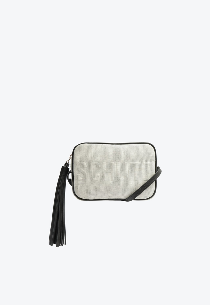 Bolsa Off-white E Preta Schutz Transversal Lona