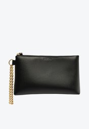Necessaire Preta Anacapri Chaveiro Corrente