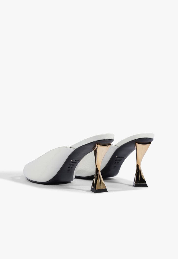 Mule Fierce Couro Branco