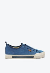 Tênis Slip On Azul Jeans Anacapri Alê Ilhós
