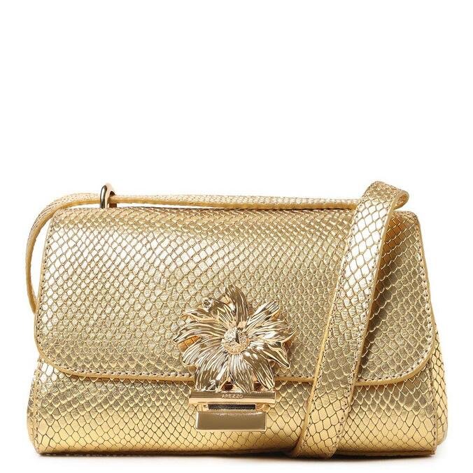 Arezzo bolsa dourada clearance