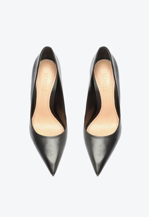 SAPATO SCARPIN PRETO SCHUTZ PUMP NOVO COURO