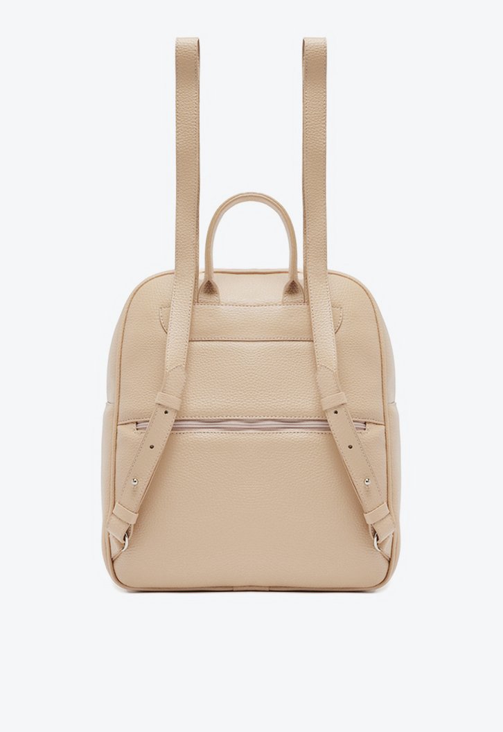 Mochila Bege Anacapri Média Zíper Básica