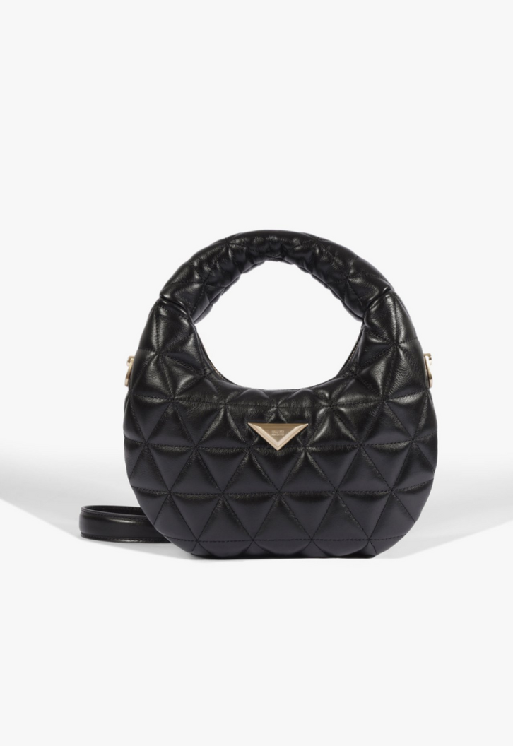 Bolsa Schutz Hobo Média 944 Couro Preto