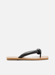 Flip Flop Preta Arezzo Tiras Bombadas