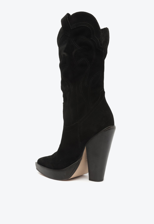 Bota Western Meggy Camurça Preta