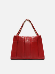 Bolsa Tote Vermelha Arezzo Couro Milano Média