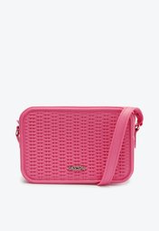 Bolsa Rosa Anacapri Crossobody Média Tressê Injetada