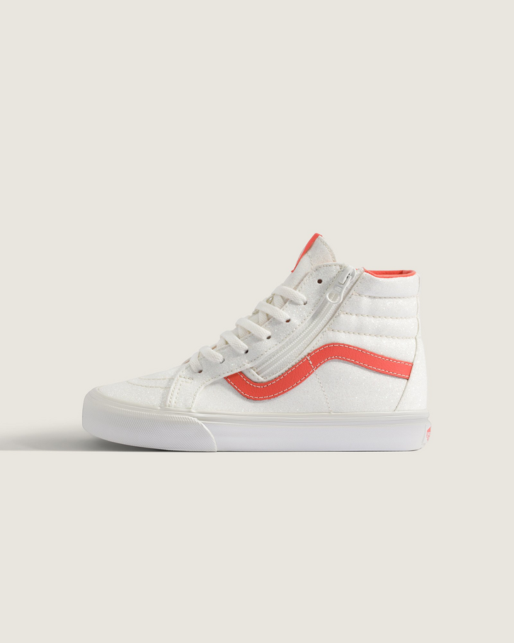Tênis Sk8-Hi Glitter Pearl White Pink Infantil