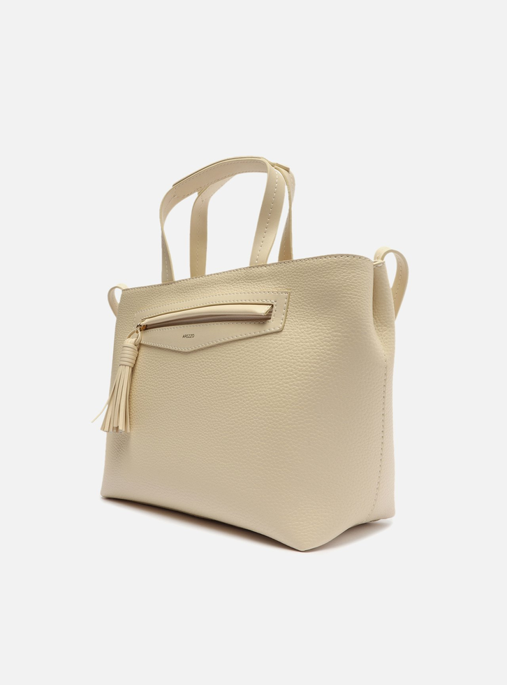 Bolsa Tote Off-white Arezzo Barbicacho Grande