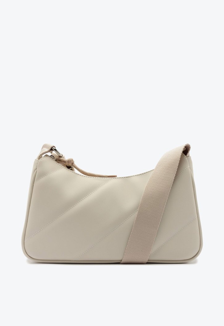 Bolsa Tiracolo Média Alça Gorgurão Branca