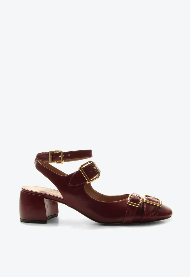 Slingback Talia Bordô