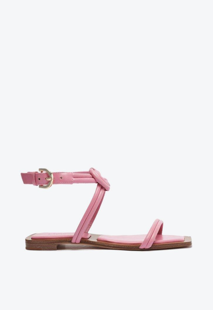 Vicky Square Padded Flat Fresh Pink