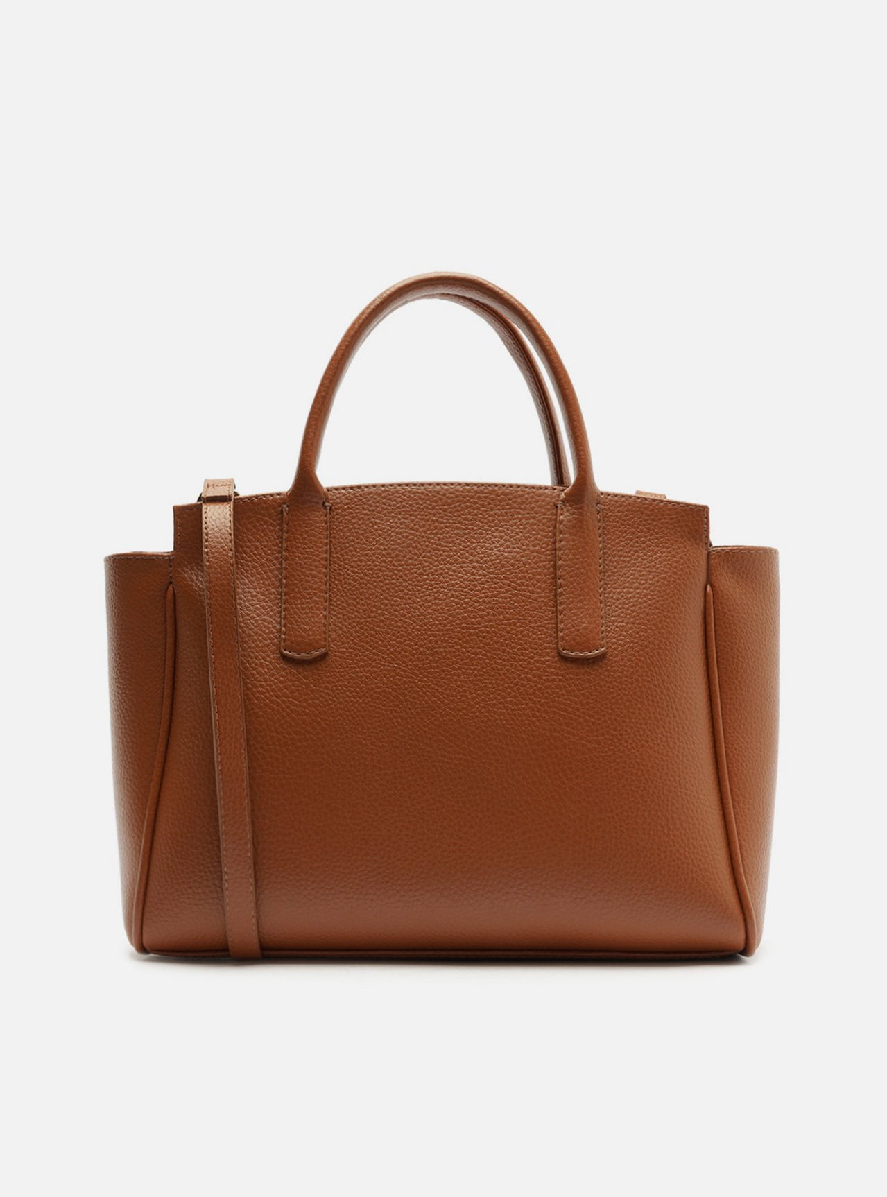 Bolsa Tote Marrom Textura Grande Charms | ZZ MALL