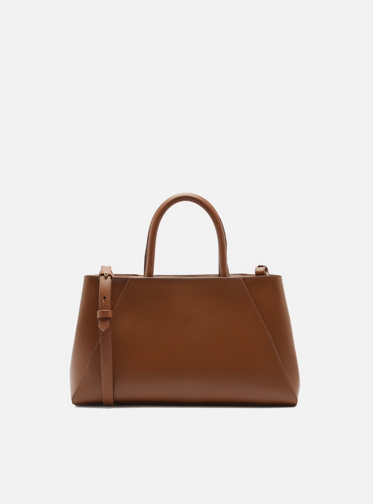 Bolsa Tote Marrom Média Nó | ZZ MALL