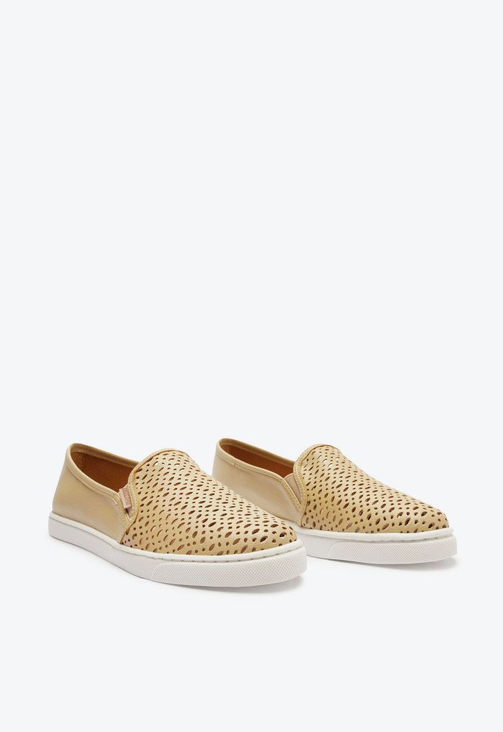 Tênis Slip On Nude Anacapri Básico