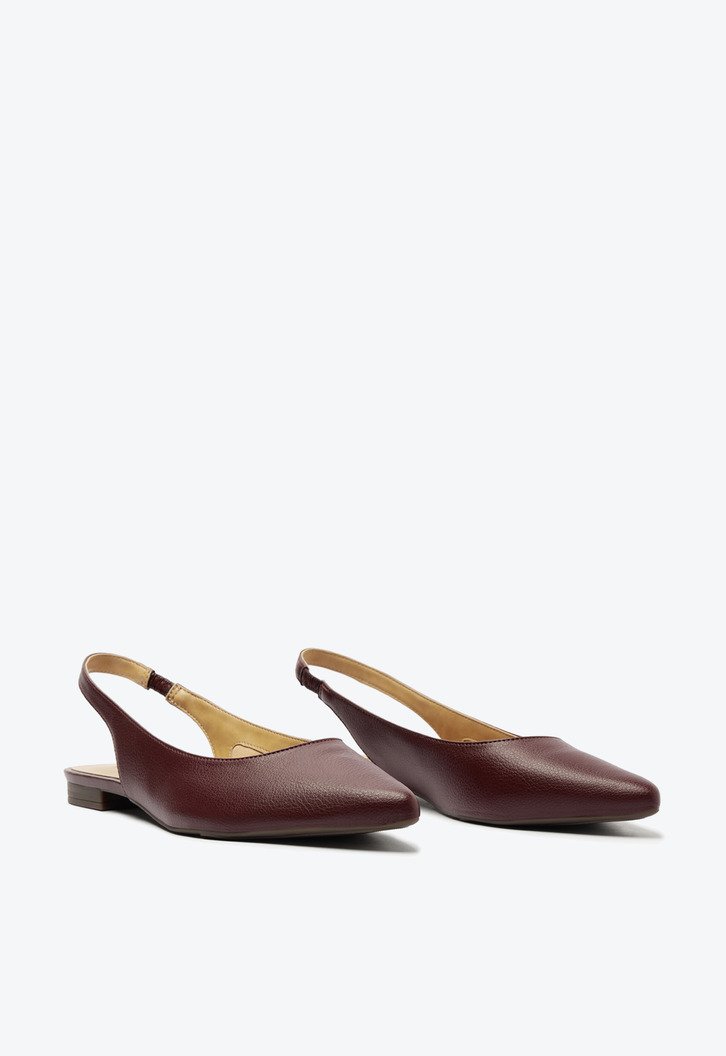 Sapatilha Slingback Bico Fino Roxo