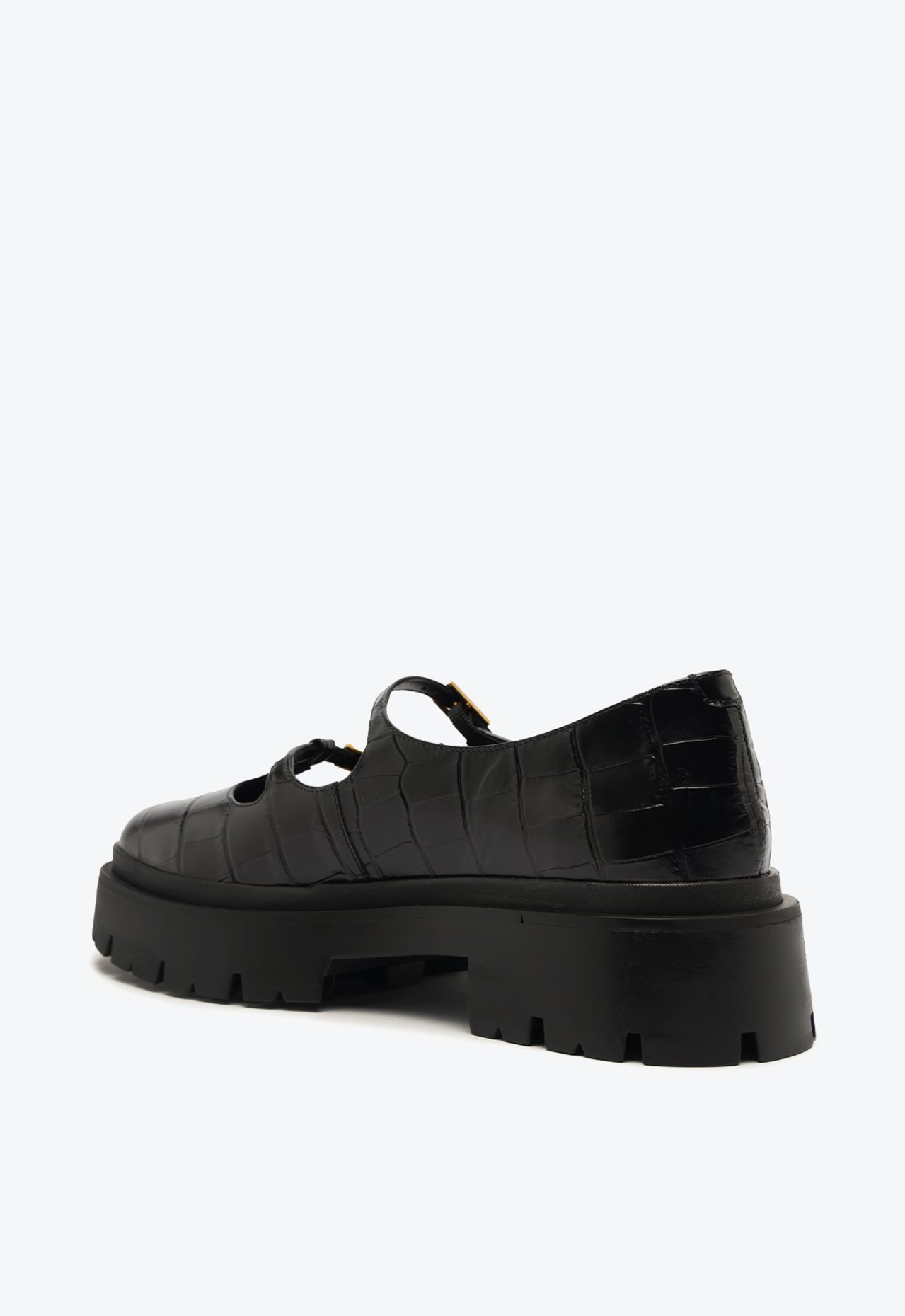 Mocassim Preto Schutz Tratorado Croco | ZZ MALL