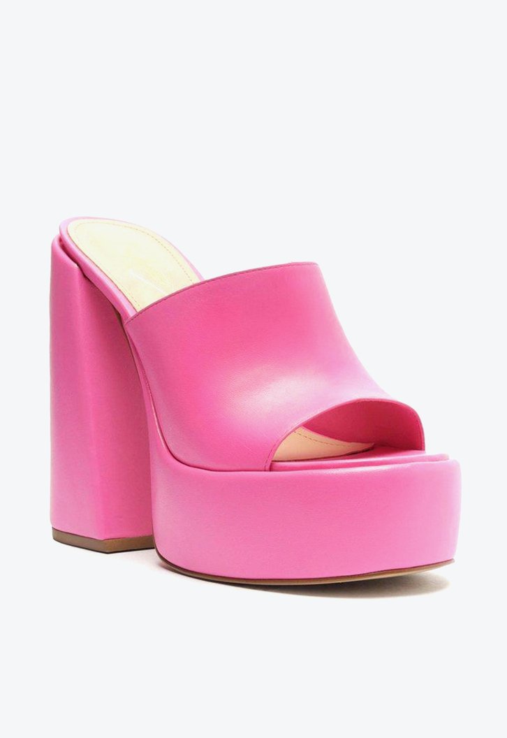 Sandália Meia Pata Rosa Arezzo Couro Karen