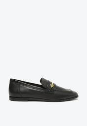 Mocassim Preto Schutz Desmond Triangle Couro