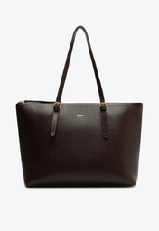 Bolsa Shopping Marrom Schutz Grande Sara Couro