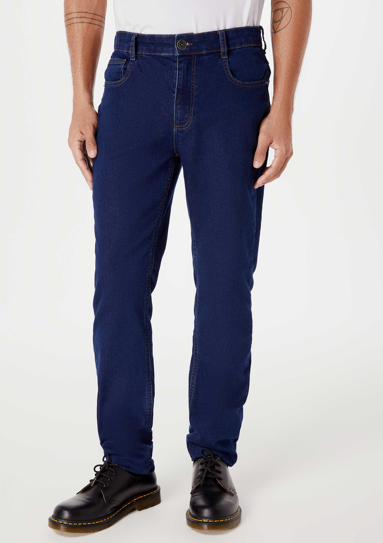 Calça Jeans Azul Marinho Hering Skinny Soft Touch | ZZ MALL