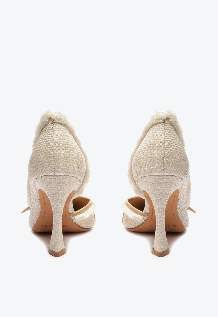 Clarita Pump Straw 85 Cru/Nude