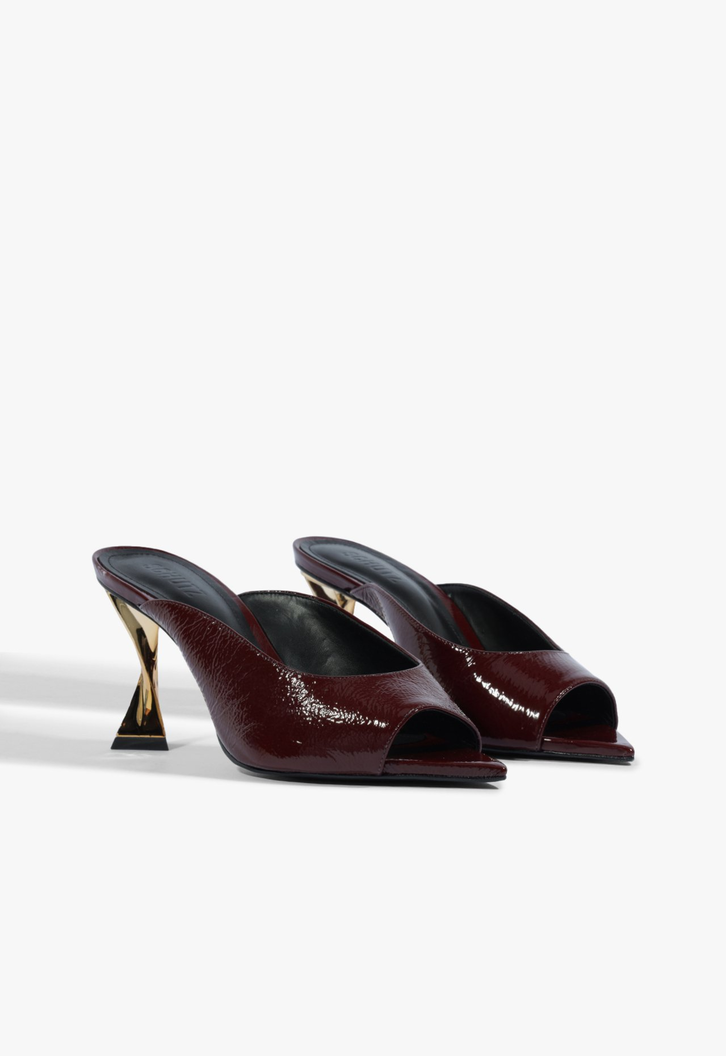 Mule Fierce Couro Vinho
