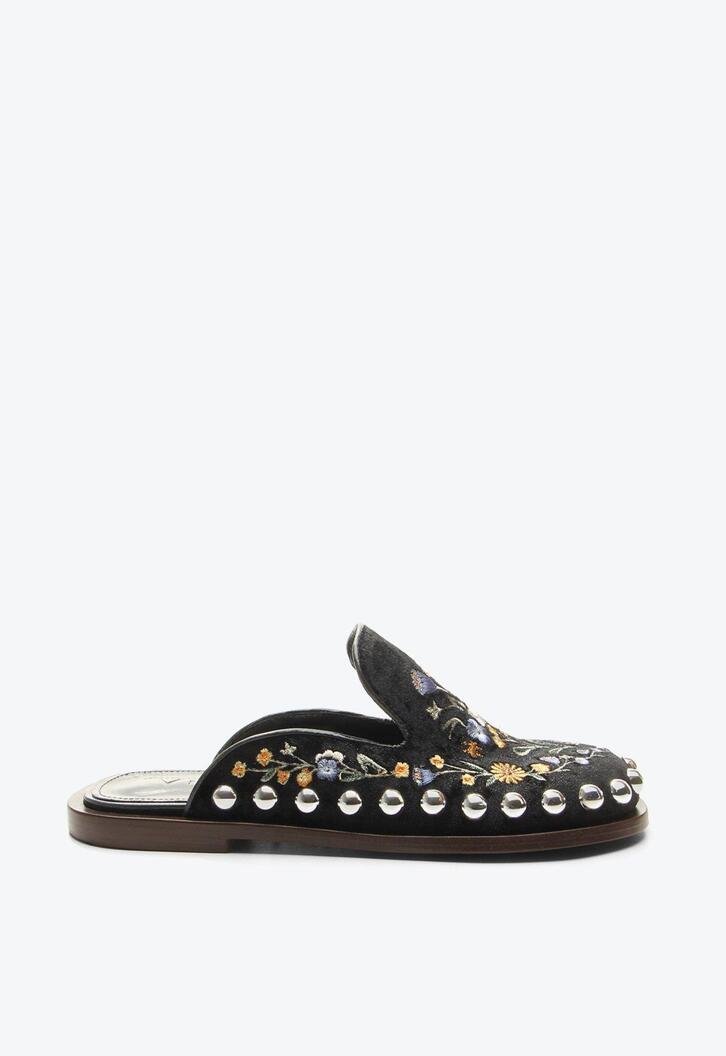 Mule Cora Preto Veludo